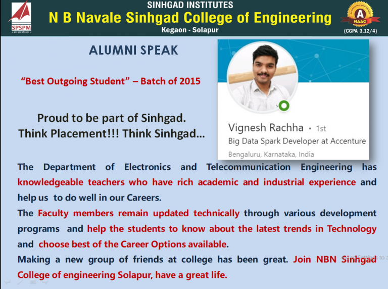 vignesh alumni speak