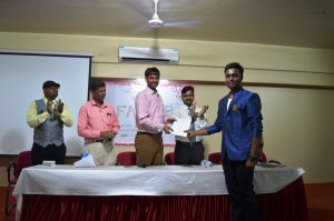 Best Paper presentation award
(Mr. Rutwij Munnoli)